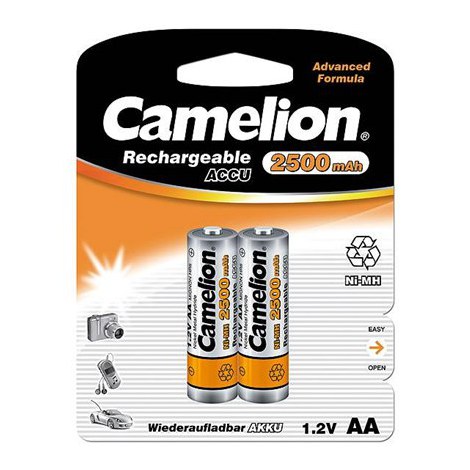 Camelion | AA/HR6 | 2500 mAh | Rechargeable Batteries Ni-MH | 2 pc(s)